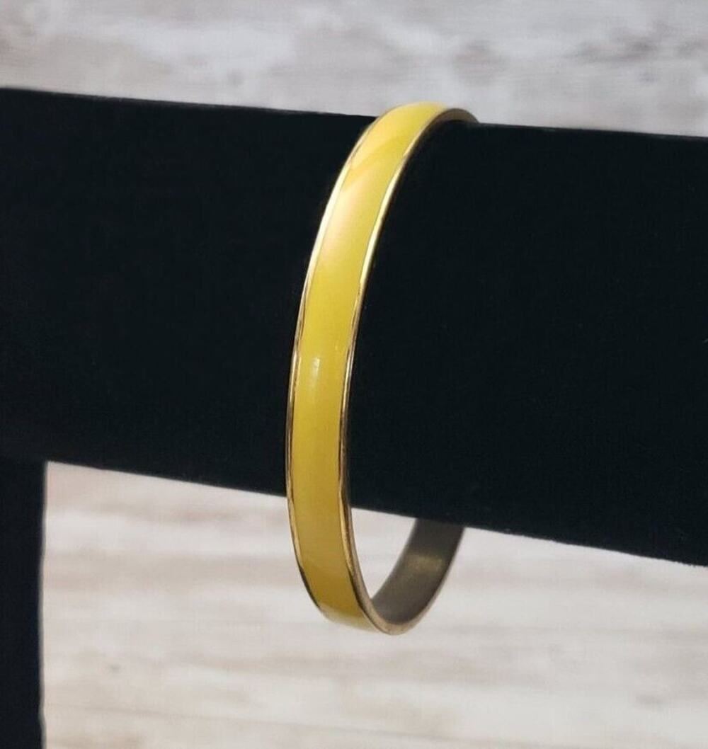 J. Crew Bracelet - Yellow Enamel & Gold Tone Bracelet